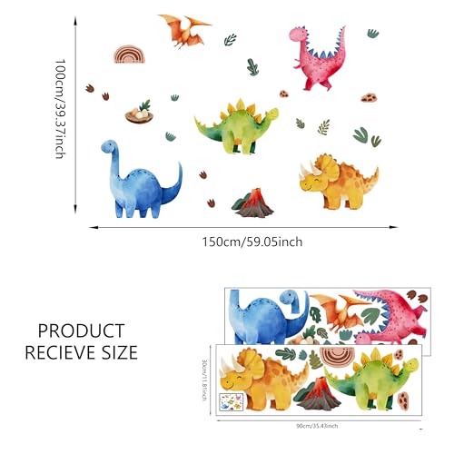 Vinilos grandes de dinosaurios para pared, hogar y decoración infantil miniatura 2