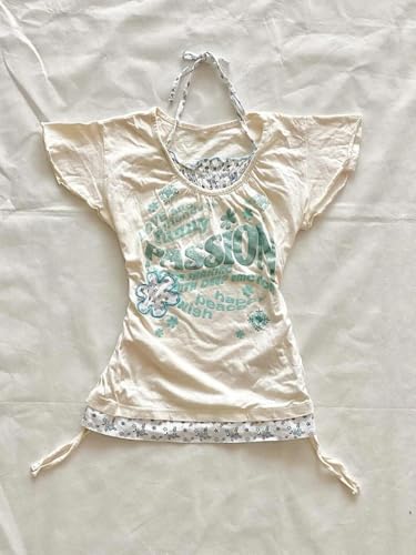 Image of Kawaii Cutecore Harajuku Y2k 2000s Tops Summer Preppy Aesthetic Alt Goth Emo Short Sleeve Graphic Tees