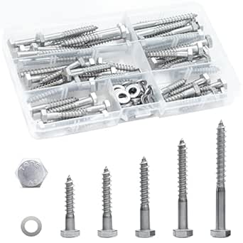 Bricolage Clé Vis 6-skant Holzschraube DIN 571 Acier Inoxydable Va M5 M6 M8 M10 - Foto 7