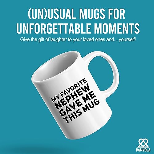 Panvola-My-Favorite-Nephew-Gave-Me-This-Mug-Gift-To-Uncle-Auntie-Mothers-Day-Fathers-Day-New-Aunt-Gifts-Funcle-Ceramic-Coffee-Cup-White-11-oz Panvola My Favorite Nephew Gave Me This Mug Gift To Uncle Auntie Mothers Day Fathers Day New Aunt Gifts Funcle Ceramic Coffee Cup White 11 oz