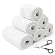 5/7.5/10cm x 2.7m Gips Abdruck Binden, 6 Babybauch Gipsbinden, Gipsbinden Set mit Schere, Gipsbinden zum Basteln, Schnelltrocknend Gipsbinden für Gipsabdruck, Gipsbinde Rolle für Modellierformen Maske