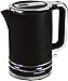 Price comparison product image Andrew James Lumiglo Kettle | Electric Cordless Fast Boil Illuminated Jug Kettle | Reusable Filter with Flip Top Lid | Matt Black with Blue LEDs | 3000W