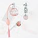 Beautyflier 3.4 Oz Perfume Atomizer Clear Glass Empty Refillable Perfume Bottle with Long Tassel (Pink)