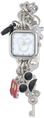 Disney Women's MK2059 Mickey Mouse Charm Bracelet Watch