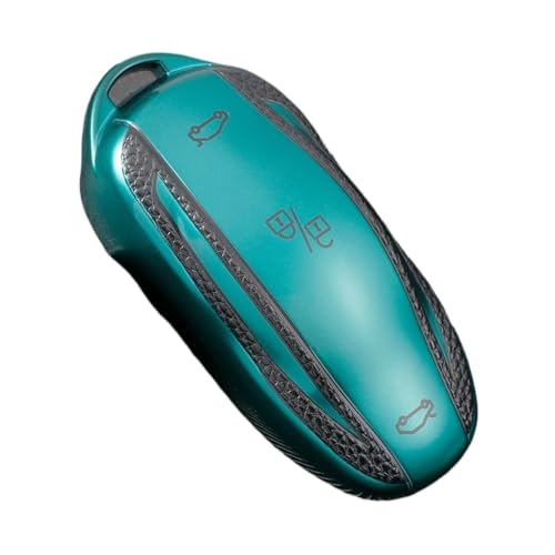 Funda de llave Tesla con soporte protector premium color verde para mandos Model S y Model 3
