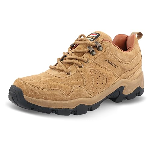 Image of FLYO By Lakhani Vardaan Hiking & Trekking Shoes, Anti-Skid Rubber Sole, Leather Upper, Adventure Series