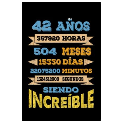 42 AÑOS SIENDO INCREIBLE: REGALO PARA CHICO Y CHICA 42 AÑOS DE CUMPLEAÑOS ORIGINAL Y DIVERTIDO, DIARIO, CUADERNO DE NOTAS, APUNTES, AGENDA O USO ESCOLAR.