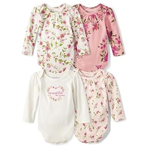 The Children’s Place Baby Girl’s and Newborn Long Sleeve Bodysuits