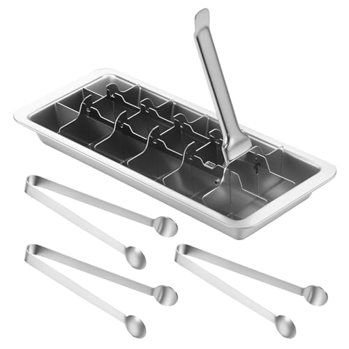 Bandeja para cubitos de hielo de acero inoxidable miniatura 1