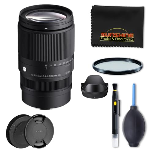 Image of Sigma 16-300mm f3.5-6.7 DC OS Contemporary Lens (Canon RF Mount + Sunshine Basic Accessories Bundle)...