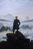 Wanderer Above The Sea Of Fog Poster Caspar David Friedrich Paintings 1818 German Romantic Period Cool Wall Art Print Poster 12x18