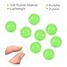 PATIKIL Luminous Fishing Beads Glow in The Dark 8mm, 100 Pieces Soft Rubber Lure Rigging Beads Round for Catfish Punch Bait Rigs Freshwater Saltwater, Green
