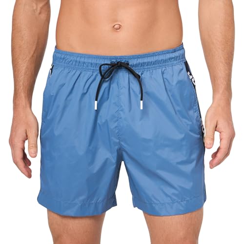 HUGO Men's Standard Logo Taping Swim Trunk