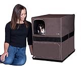 Pet Gear Pro Pawty for Cats with littertraX Mat, Put an end to Scattered Litter, Foldable, Easy Clean, Litterbox not Included, 2 Models, 2 Colors