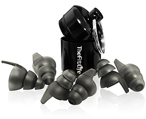 TheFitLife Noise Reduction Ear Plugs - Ultra Comfortable and Reusable Silicone High Fidelity