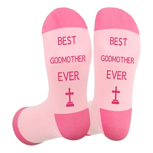 Gishnia Godmother Gifts - Mothers Day Presents Idea Gifts for Godmother from Godson Goddaughter Birthday Christmas Thanksgiving Mothers Day Gifts for Godmother Womens Socks
