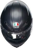 AGV - K6 S AGV E2206 MPLK Integralhelm, Motorradhelm für Brillenträger, Carbon Aramid Schale, Pinlock Max Vision Visier, Sport Touring, Schwarz matt, XS – Ansicht 7