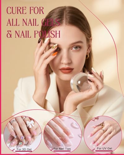 Auduto UV LED Nail Lamp for Gel Nails Polish, Flash Cure 36W Rechargeable Cordless Gooseneck Mini Nails Light, Quick Dryer with Timers Smart Sensor Ambient Lighting, Home DIY & Professional - Image 8