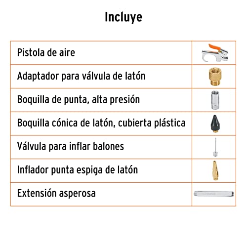 Boquilla para compresor de aire 8 boquilla para compresor de aire marca TRUPER (2)