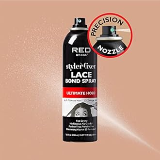 Lace Bond Hold Spray Styler Fixer – The Ultimate Adhesive Spray for Wigs, Active Use, Fast Drying, Up to 72Hours 20X Stronger Hold, Daily Wig Applications