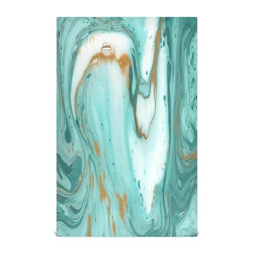 STAYTOP Beautiful Marble Texture Kitchen Dish Towel Set,6Pcs Drying Kitchen Towels Tea Towels Gift Set for Drying Cleaning Cooking Baking