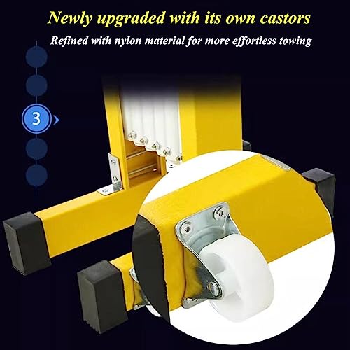 Ber de seguridad móvil expandible con ruedas, puerta de seguridad industrial, control de acceso retráctil flexible para calzadas y zonas peatonales, solución de seguridad de tráfico