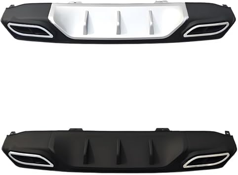 Automotive Parts Silvery Rear Bumper Lip,Compatible for Honda Civic 10Th Gen 2016-2020,ABS Rear Diffuser
