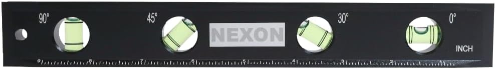 Torpedo Level – Precision 6061 T6 Aluminum Magnetic Level for Pipe, Conduit & Construction | 4 High-Visibility Vials (0°, 30°, 45°, 90°) (10 Inches)