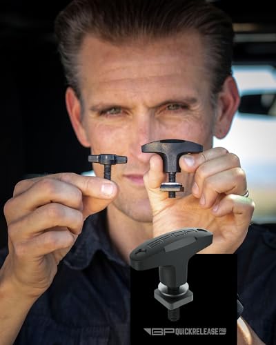 Image of GPCA Quick Release Hardtop Bolts M8 25mm Thumbscrew, Bronco & Jeep | Hardtop Removal, Cargo Tie Down & Cargo Hooks, D-Ring, Jeep Accessories (8PC, Black)