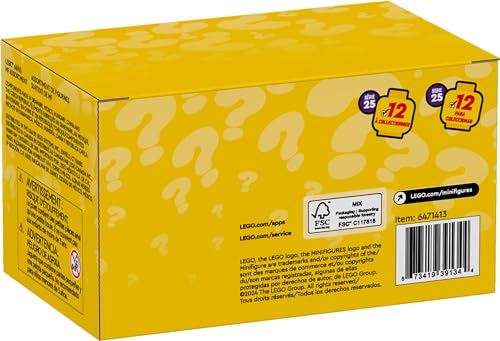 LEGO Minifigures Series 25 6 Pack, Mystery Blind Box, Includes 6 Surprise Minifigures, Collectible G