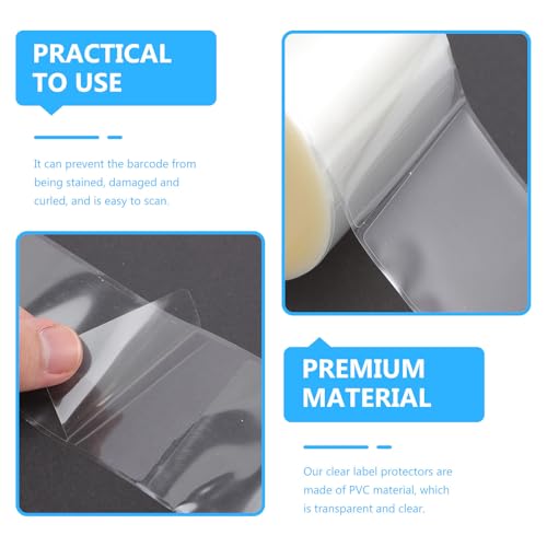 Protecteur de chiffres en PVC transparent 500pcs pour code-barres