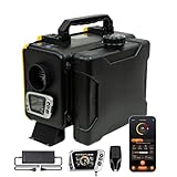 HTB1 8KW Diesel Air Heater, 12V/240V All-in-One Diesel Heater with Bluetooth App Control, Auto Thermostat & 5500m Altitude Mode, Internal Circulation, Car Parking Heater for RV Motorhome Campervan