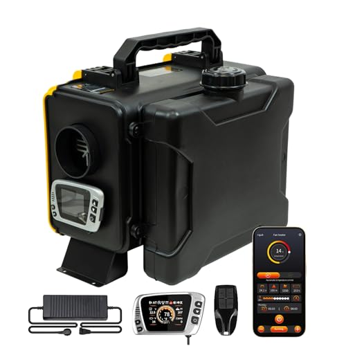 Image of HTB1 8KW Diesel Air Heater, 12V/240V All-in-One Diesel Heater with Bluetooth App Control, Auto Thermostat & 5500m Altitude Mode, Internal Circulation, Car Parking Heater for RV Motorhome Campervan