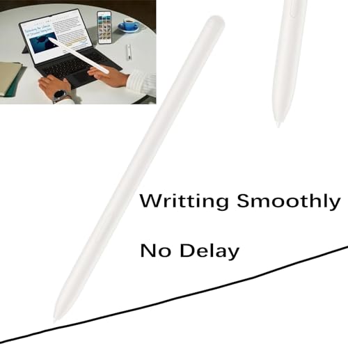 Image of Galaxy Tab S9 Ultra S Pen Replacement for Samsung Galaxy Tab S9 Plus Stylus Pen Replacement Without Bluetooth (Beige) + 5 Tips for Samsung Galaxy Tab S9 Pen