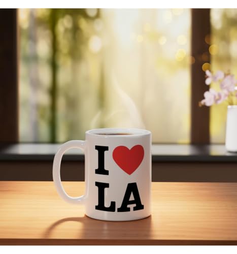 Taza de cerámica con diseño I Love LA, 11oz miniatura 3