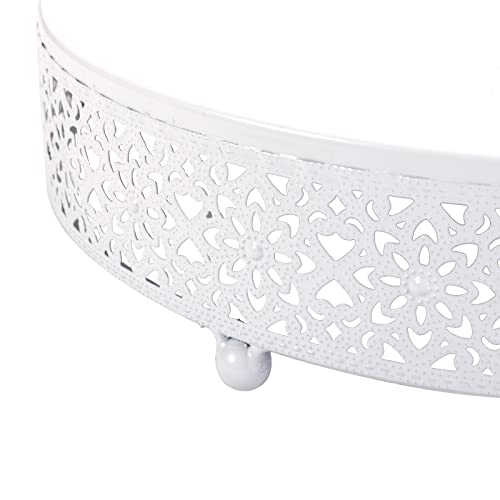 Hedume Set Of 3 Cake Stand, Dessert Display Cupcake Stands, Round Metal Cake Stands, Cupcake Pastry Candy Display Plate For Wedding, Event, Birthday Party #TOP1