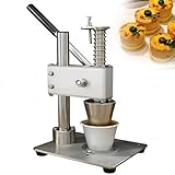 Tarte-Shell-Pressmaschine mit Begrenzungsvorrichtung und Zahnradantrieb für perfekte Dicke, kompatibel mit verschiedenen Folien- und Aluminiumformen für Bäckerei und Heimgebrauch