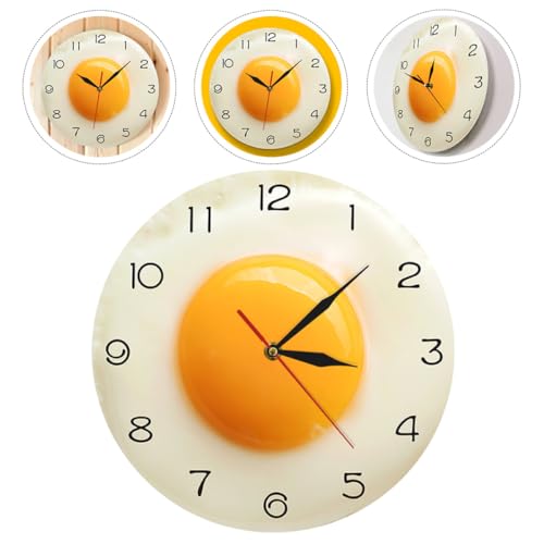 Horloge murale œuf poché design moderne pour décoration murale pub et hôtel