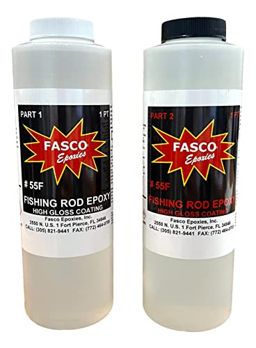 Fasco #55F - Fishing Rod Building Clear Epoxy Coating - Quart Kit