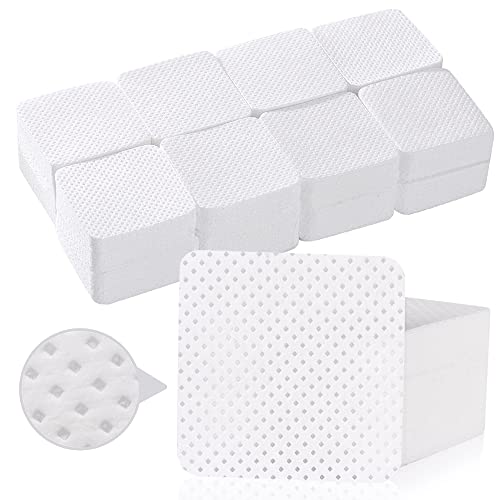 510 Pièces Lingettes Nettoyantes Non Pelucheux, Coton Ongles Gel, Vernis Remover Wipes Gel Remover Pads Enlever de Vernis à Ongles UV Gel