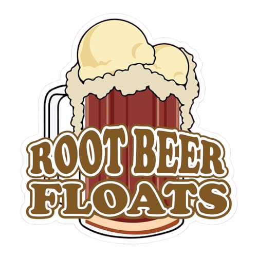 Custom Food Truck Decals Root Beer Floats Style B Food and Beverage Concession Concession Sign 10 in on Longest Side Design Only