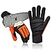 Intra-FIT Chainsaw Gloves Saw Protectionon on Left Hand Back, Cut-resistance Gloves EN ISO 11393-4, CLASS 1, EN 388: 4122X