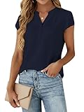 【Matière】 Ce chemise en mousseline pour femme est confectionné dans un tissu doux, extensible et agréable à la peau, composé à 100% de polyester, offrant un confort optimal même par temps chaud. Infroissable, il conserve sa forme même après un port prolongé.