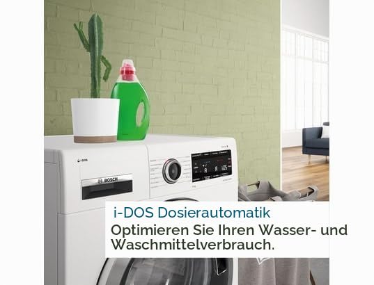 Bosch WGB244A2FR, Serie 8, Waschmaschine, freistehend, 9 kg, 1400 U/min, Weiß | Weiß, 9 kg, 1400 U/min, Home Connect, Dampfglättung Iron Assist, Mini-Ladung, Wäschezugabe, Energieeffizienzklasse A-50 %