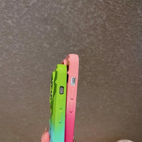 Coque iPhone 13 Pro Max cadeau mignon étoile 3D dégradé pastel