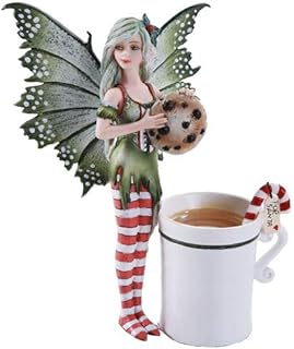 Pacific Giftware Amy Brown Chrismas Cup Fairy Dragon Fantasy Art Figurine Collectible 5.75 inch