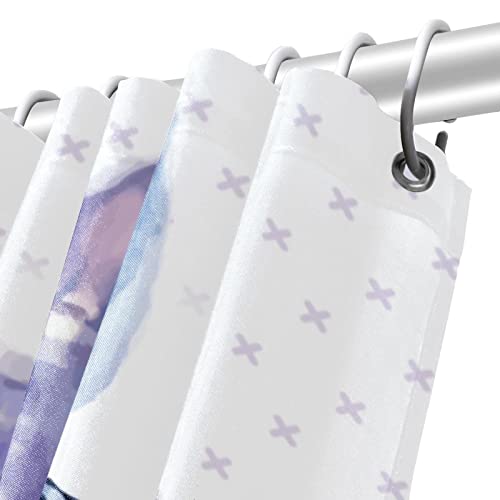 Rideau de douche de qualité supérieure motif chat hipster lavable
