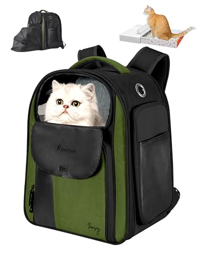 Sensej x Pawmee Cat Carrier Backpack with Cat Litter Box Stowable, Portable & Space Saving,...