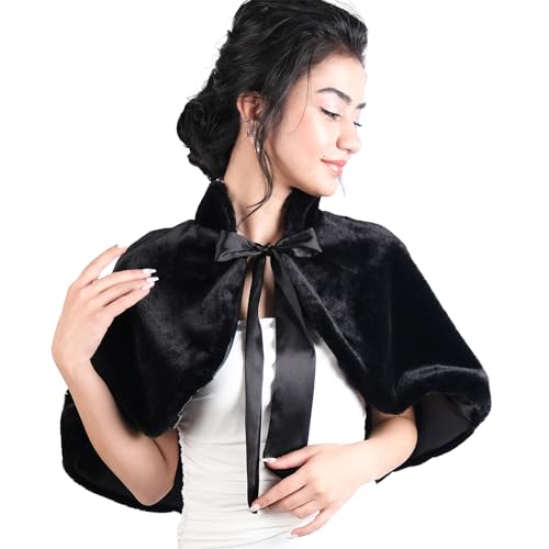 Image of LIMELIA Bride Wedding Faux Fur|Shawl Wrap Stole for Bride, Bridesmaid-Feather Scarf Fur for Evenings, Bridal Wedding Party