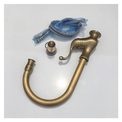 Grifo de lavabo de baño giratorio 360 mezclador montado en cubierta grifos AB 4